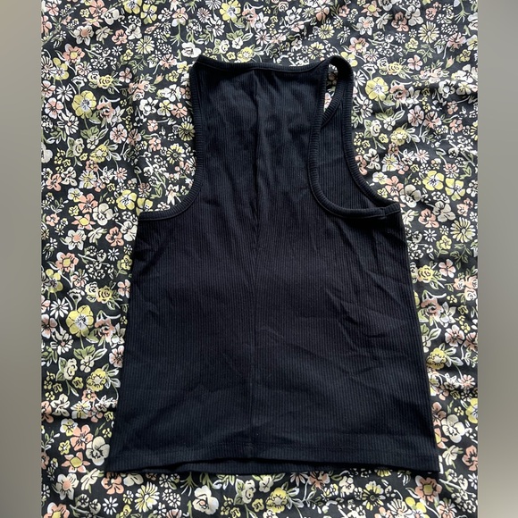 J.Crew Black Ribbed Tank Top - Picture 3 of 3